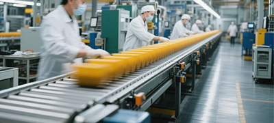 食品加工車間清潔場景