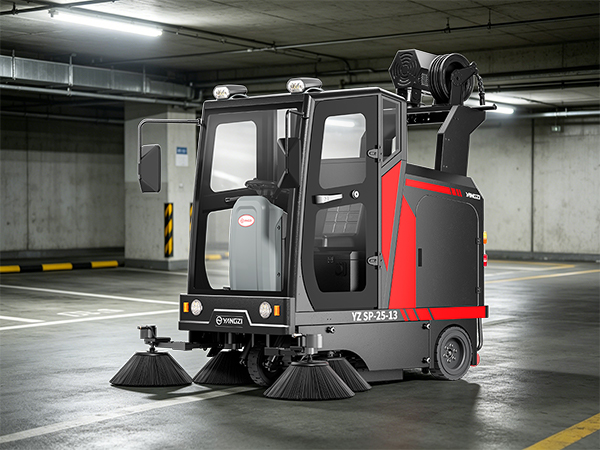 大型車場(chǎng)地面清掃車